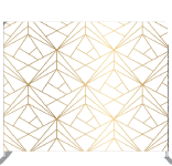 White Gold Geometric backdrop