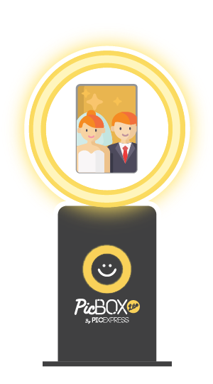 Illustration of the PicBox Photobooth equipment
