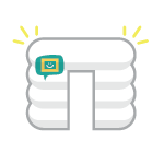 Inflatable cube icon